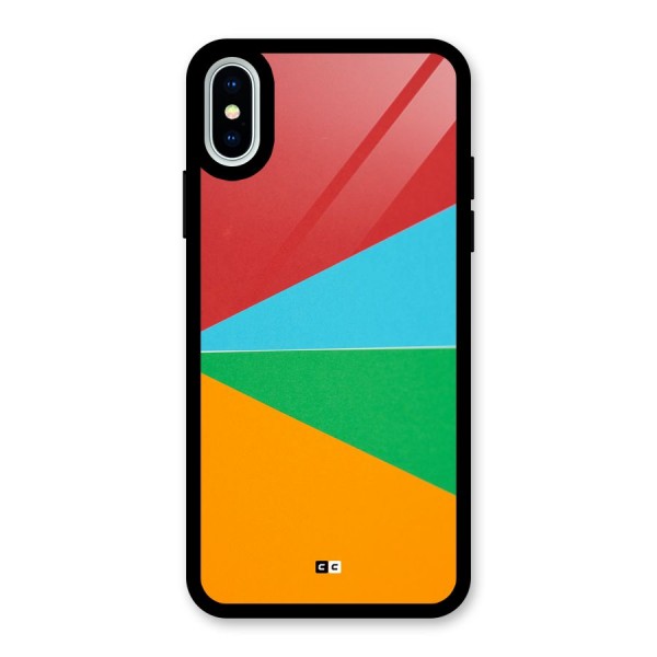 Summer Abstract Glass Back Case for iPhone X