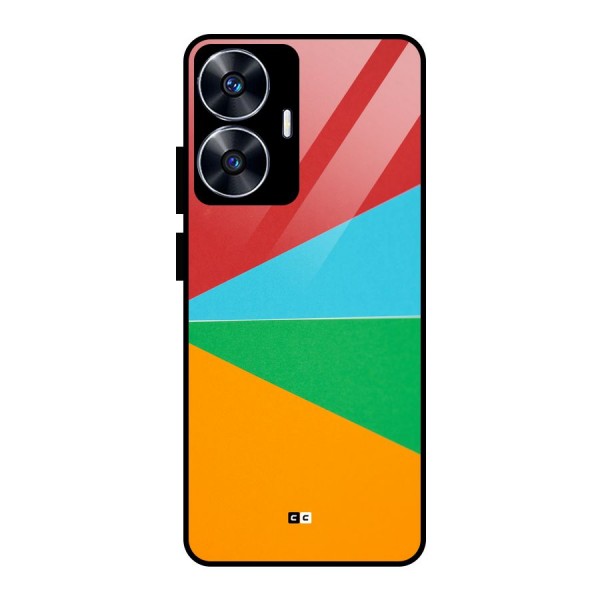 Summer Abstract Glass Back Case for realme C55