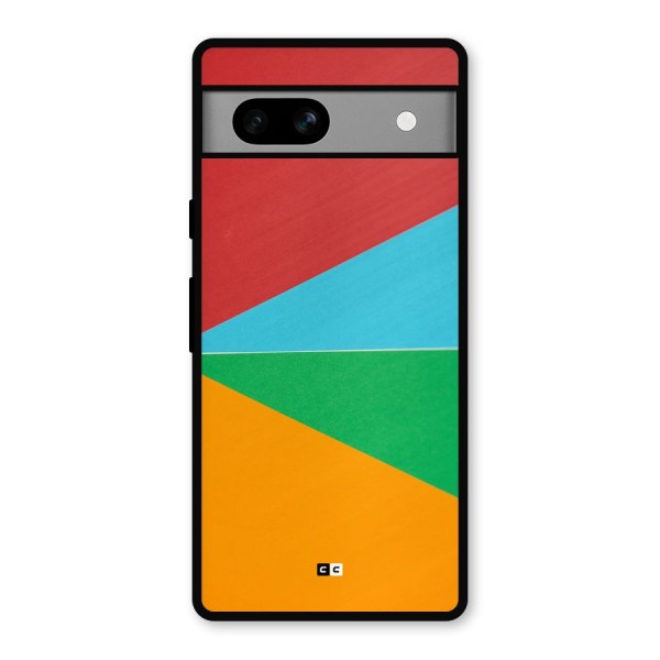 Summer Abstract Metal Back Case for Google Pixel 7a