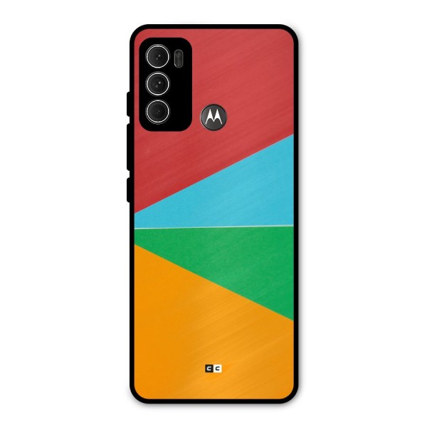 Summer Abstract Metal Back Case for Moto G60