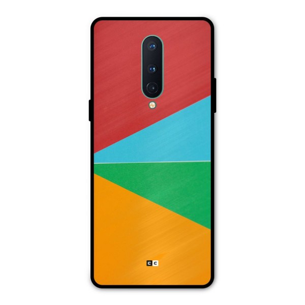 Summer Abstract Metal Back Case for OnePlus 8