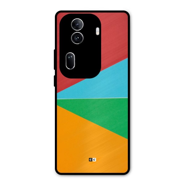 Summer Abstract Metal Back Case for Oppo Reno11 Pro 5G