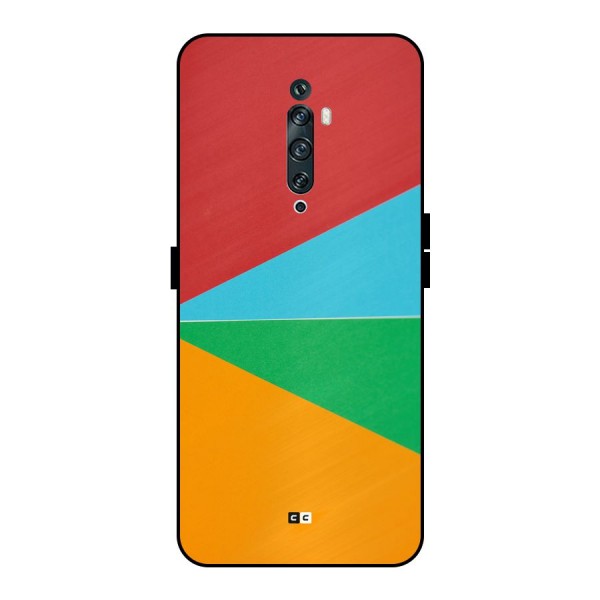 Summer Abstract Metal Back Case for Oppo Reno2 Z