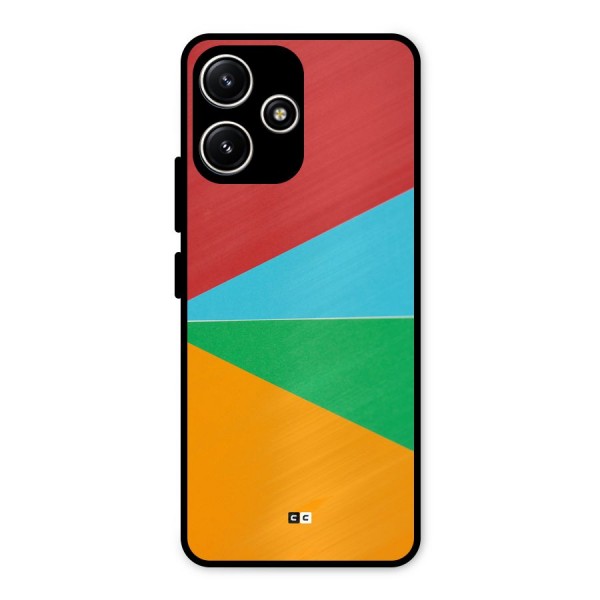 Summer Abstract Metal Back Case for Poco M6 Pro