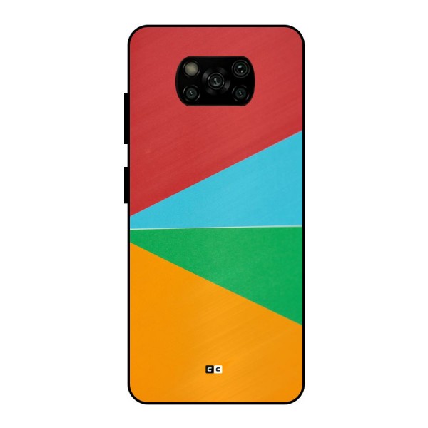 Summer Abstract Metal Back Case for Poco X3