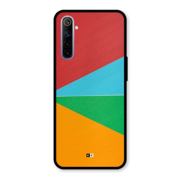 Summer Abstract Metal Back Case for Realme 6