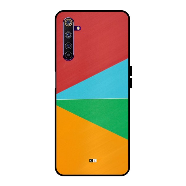 Summer Abstract Metal Back Case for Realme 6 Pro