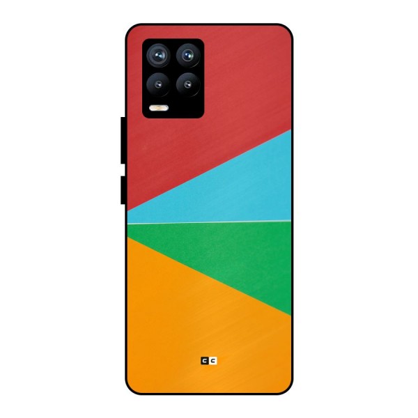 Summer Abstract Metal Back Case for Realme 8 Pro