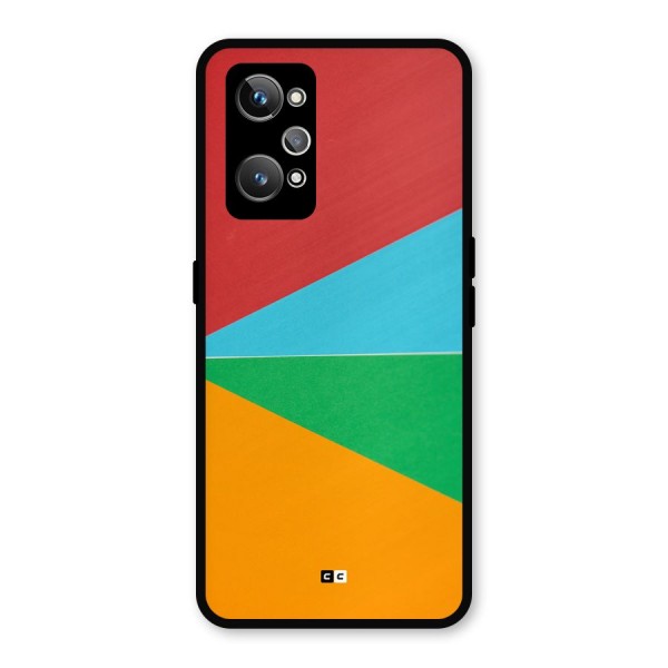 Summer Abstract Metal Back Case for Realme GT 2