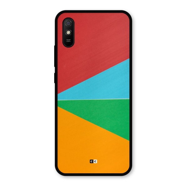 Summer Abstract Metal Back Case for Redmi 9i
