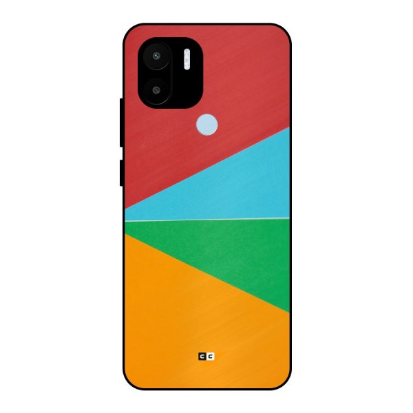 Summer Abstract Metal Back Case for Redmi A1 Plus