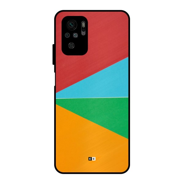 Summer Abstract Metal Back Case for Redmi Note 10