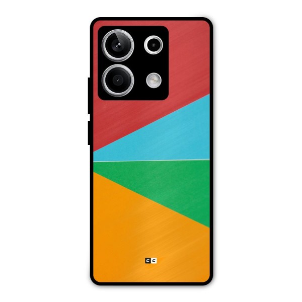 Summer Abstract Metal Back Case for Redmi Note 13 5G