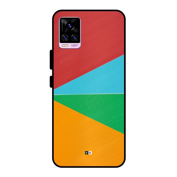 Summer Abstract Metal Back Case for Vivo V20 Pro