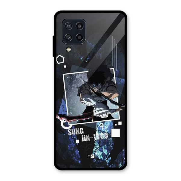 Sung Jinwoo In Battle Glass Back Case for Galaxy M32