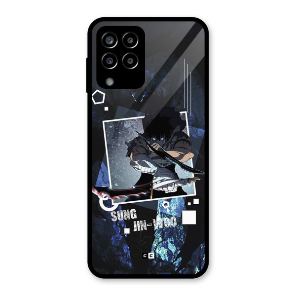 Sung Jinwoo In Battle Glass Back Case for Galaxy M33