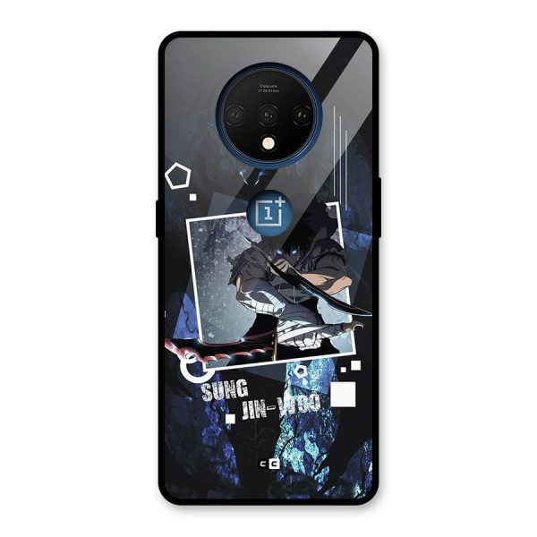 Sung Jinwoo In Battle Glass Back Case for OnePlus 7T