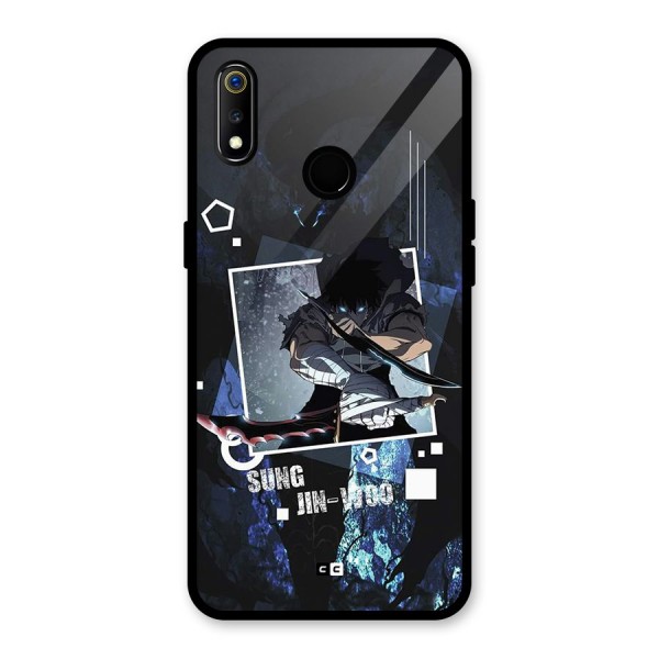 Sung Jinwoo In Battle Glass Back Case for Realme 3