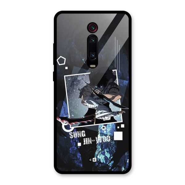 Sung Jinwoo In Battle Glass Back Case for Redmi K20