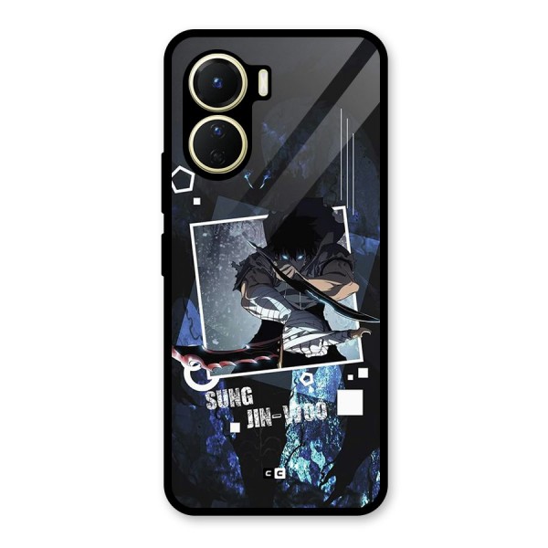 Sung Jinwoo In Battle Glass Back Case for Vivo Y56