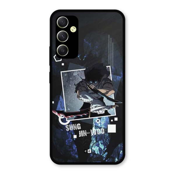 Sung Jinwoo In Battle Metal Back Case for Galaxy A34