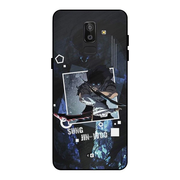 Sung Jinwoo In Battle Metal Back Case for Galaxy J8