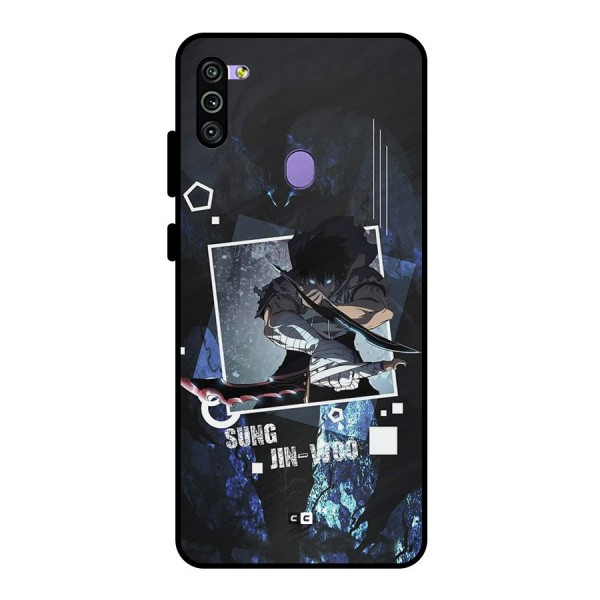 Sung Jinwoo In Battle Metal Back Case for Galaxy M11