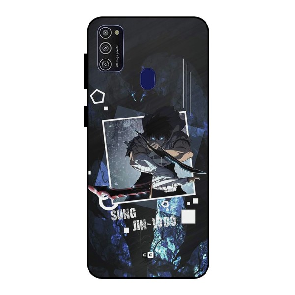 Sung Jinwoo In Battle Metal Back Case for Galaxy M21