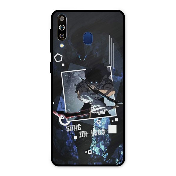 Sung Jinwoo In Battle Metal Back Case for Galaxy M30