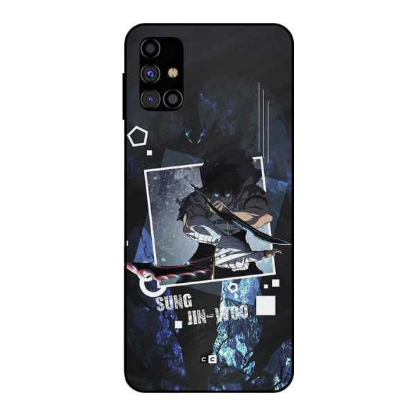 Sung Jinwoo In Battle Metal Back Case for Galaxy M31s