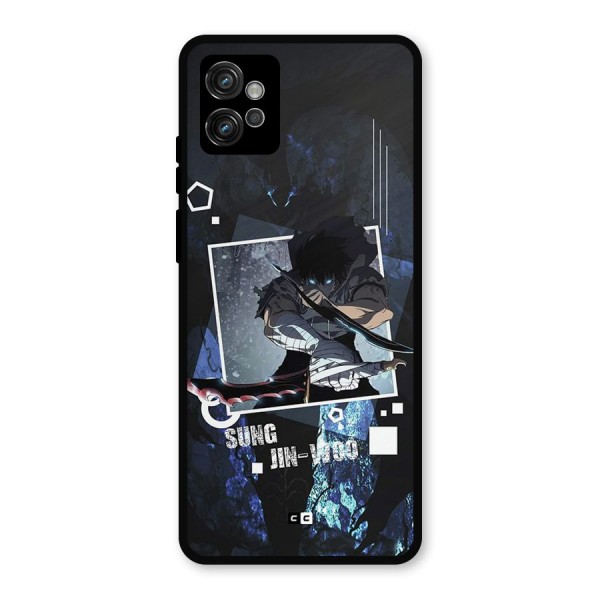 Sung Jinwoo In Battle Metal Back Case for Moto G32