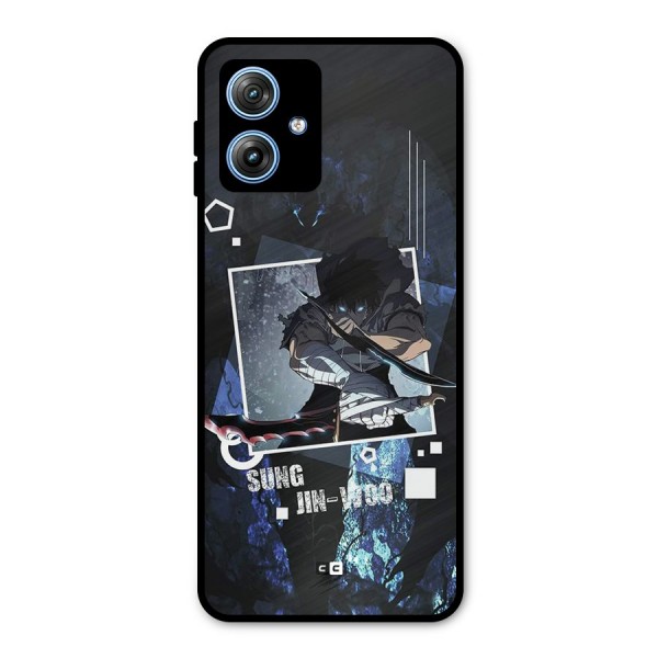 Sung Jinwoo In Battle Metal Back Case for Moto G54