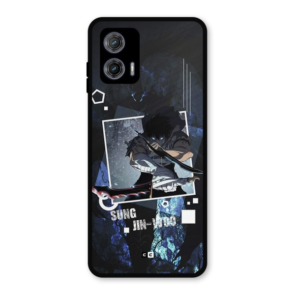 Sung Jinwoo In Battle Metal Back Case for Moto G73