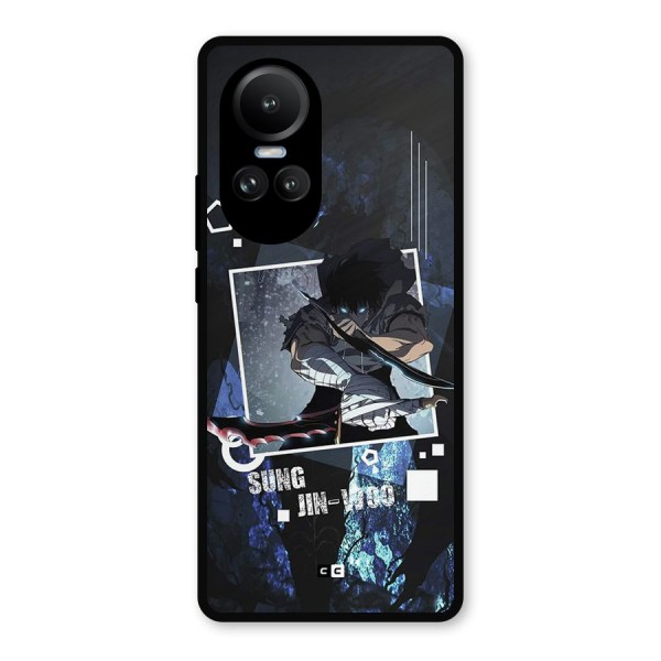 Sung Jinwoo In Battle Metal Back Case for Oppo Reno10