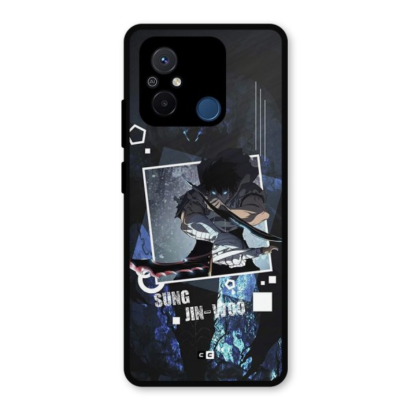 Sung Jinwoo In Battle Metal Back Case for Poco C55