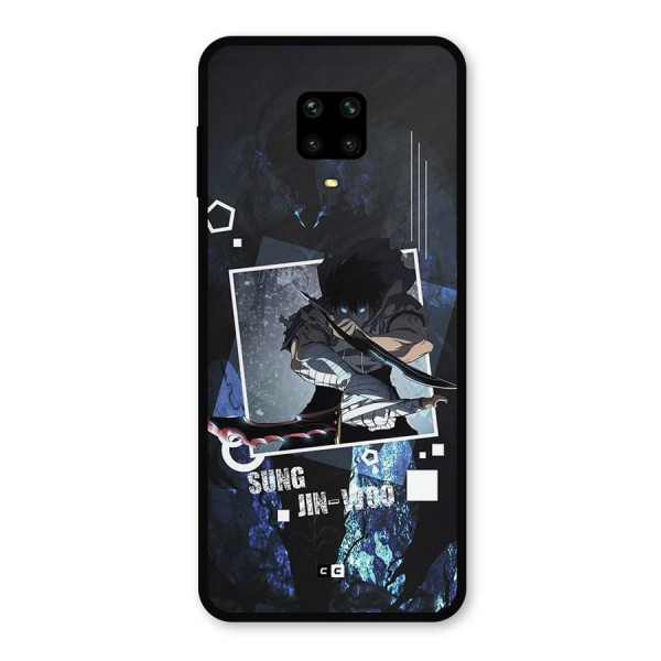 Sung Jinwoo In Battle Metal Back Case for Poco M2