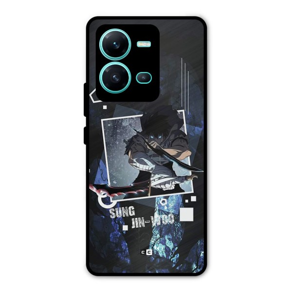 Sung Jinwoo In Battle Metal Back Case for Vivo V25