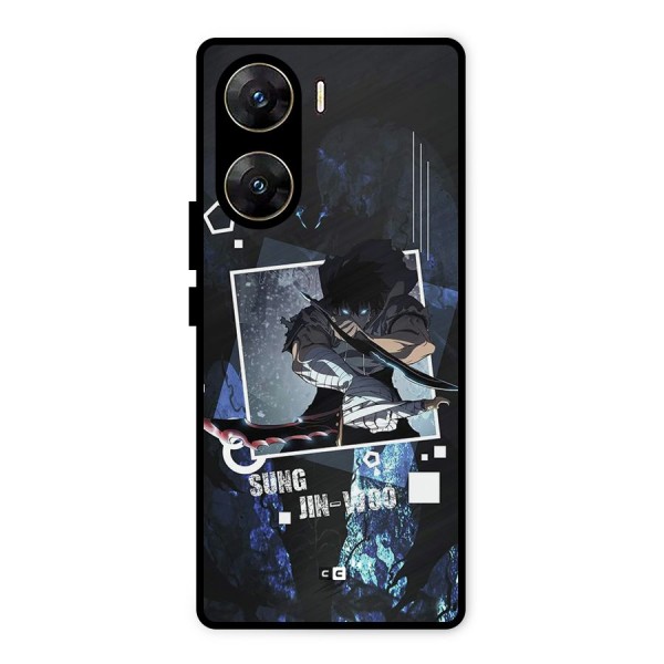 Sung Jinwoo In Battle Metal Back Case for Vivo V29e