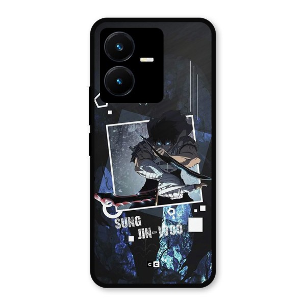 Sung Jinwoo In Battle Metal Back Case for Vivo Y22s