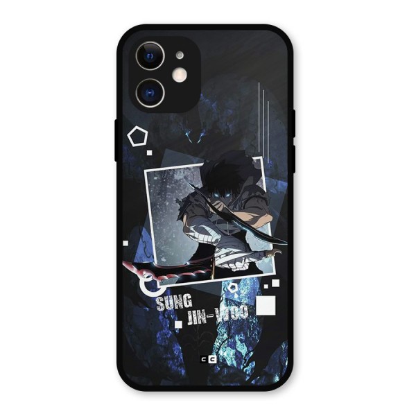 Sung Jinwoo In Battle Metal Back Case for iPhone 12