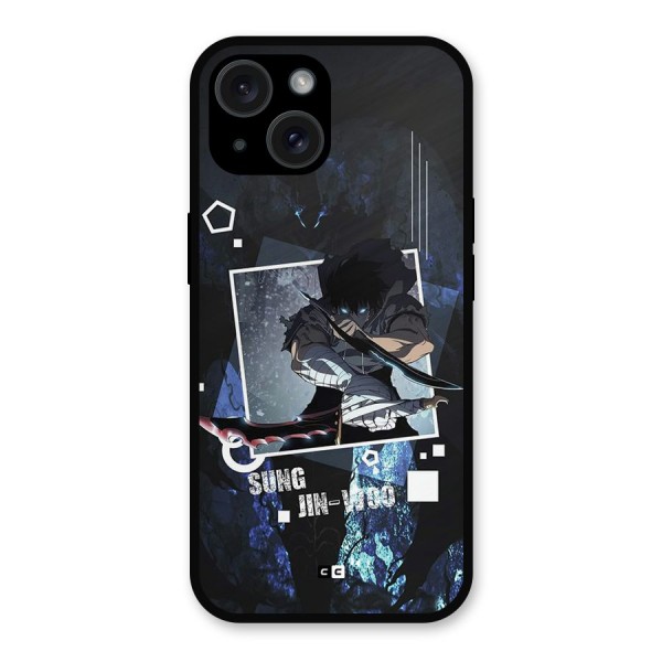 Sung Jinwoo In Battle Metal Back Case for iPhone 15