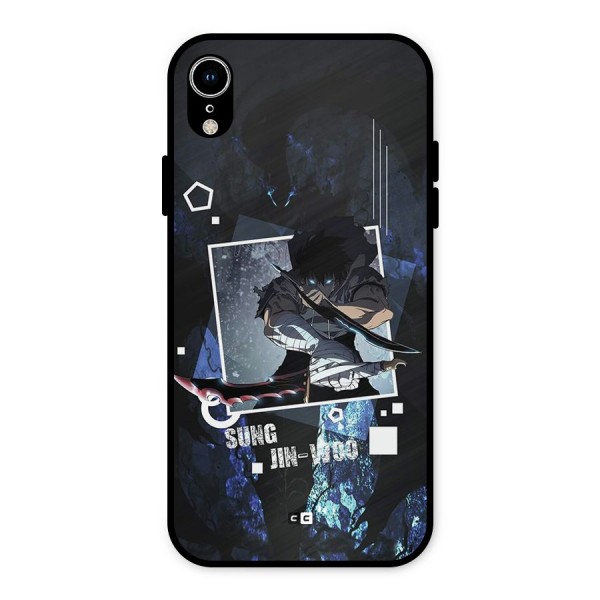 Sung Jinwoo In Battle Metal Back Case for iPhone XR