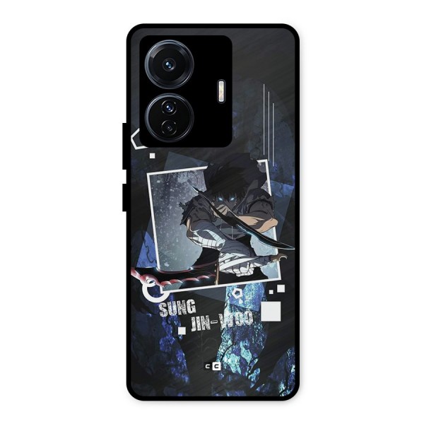 Sung Jinwoo In Battle Metal Back Case for iQOO Z6