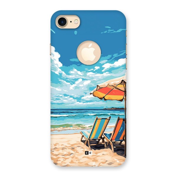 Sunny Beach Back Case for iPhone 8 Logo Cut