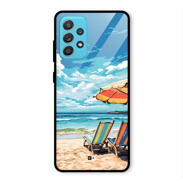 Sunny Beach Glass Back Case for Galaxy A52