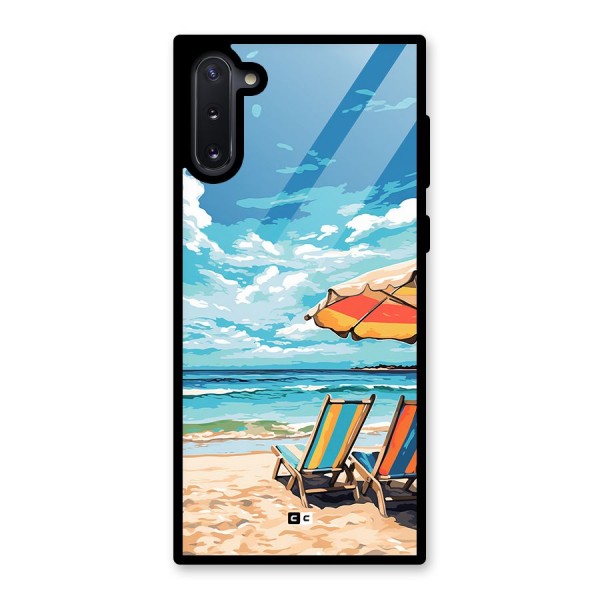 Sunny Beach Glass Back Case for Galaxy Note 10