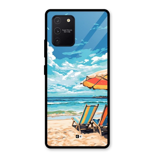 Sunny Beach Glass Back Case for Galaxy S10 Lite