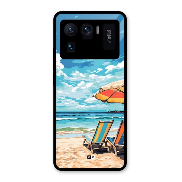 Sunny Beach Glass Back Case for Mi 11 Ultra