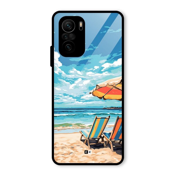 Sunny Beach Glass Back Case for Mi 11x