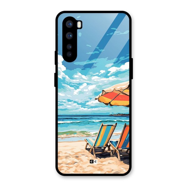 Sunny Beach Glass Back Case for OnePlus Nord